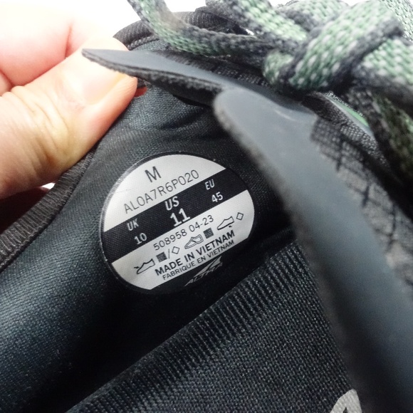 Used ALTRA Men's Olympus 5 Trail Running Shoe Gray with Green Trimming Size 11 - Picture 6 of 7